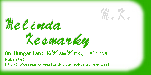 melinda kesmarky business card